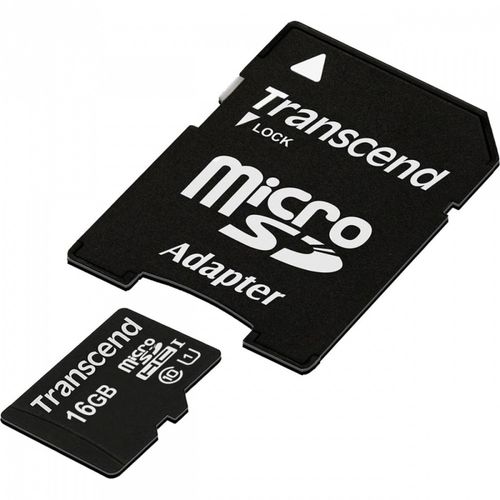 Transcend microSD 16GB CL10 UHS-1 + adapter PREMIUM na Arena.pl