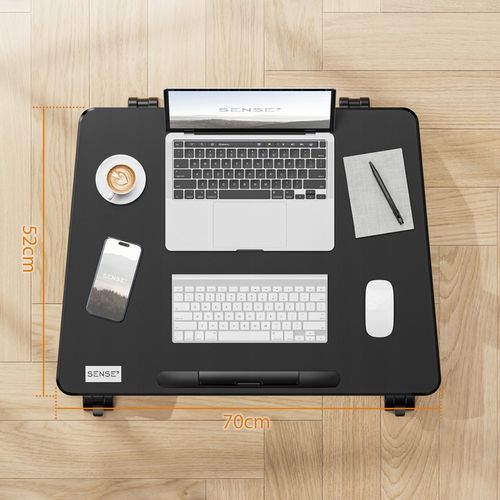 Biurko Mobilne Regulowane Składane Stolik Pod Laptopa Kółka 70x52cm na Arena.pl