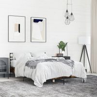 Rama łóżka, przydymiony dąb, 120x190 cm