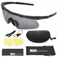OKULARY OCHRONNE STRZELECKIE TAKTYCZNE WOJSKOWE ANTIFOG JB01H TWARDE