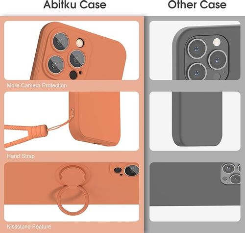 Etui ABITKU Ring Stand do iPhone'a 14 Pro Max 6,7 cala Pomarańcz na Arena.pl