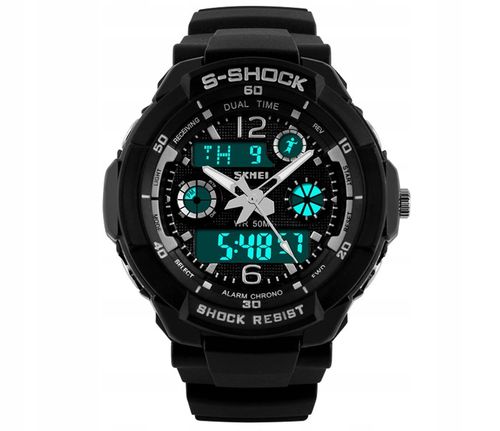 Zegarek dziecięcy SKMEI elektroniczny stoper data alarm podświetlenie na Arena.pl