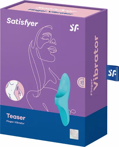 satisfyer teaser - miniaturowy wibrujący masażer na palec, silikonowy na Arena.pl