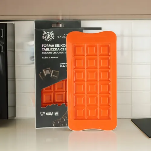 FORMA SILIKONOWA TABLICZKA DO CZEKOLADY KOSTKA 15SZT LÓD DESER 10,3x21,2 CM na Arena.pl