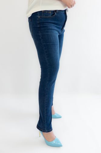 Jeansowe Spodnie Damskie z Prostą Nogawką 44 na Arena.pl