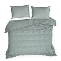 Pościel bawełniana MONTE-8 Terra Collection 200x220 jasnozielona