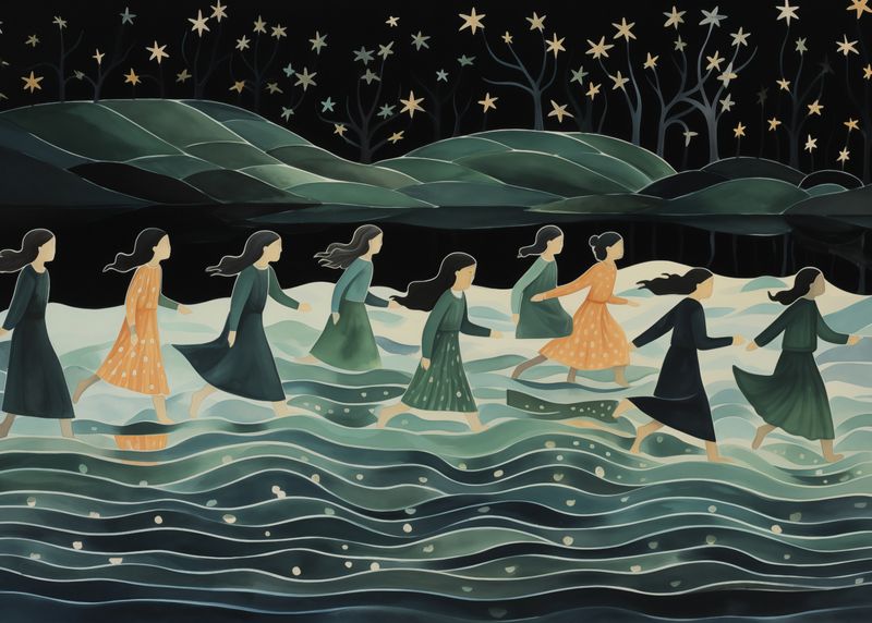 Plakat 70x50cm Nocna Procesja zdjęcie 1