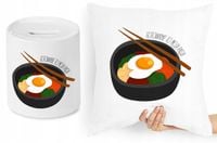 Dla Kucharza Zestaw Poduszka + Skarbonka Prezent Z Nadrukiem Ze Zdjęciem