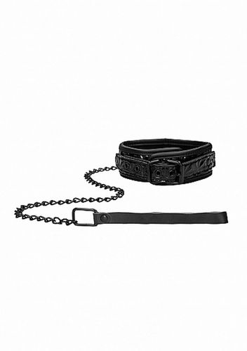 luxury collar with leash   black na Arena.pl