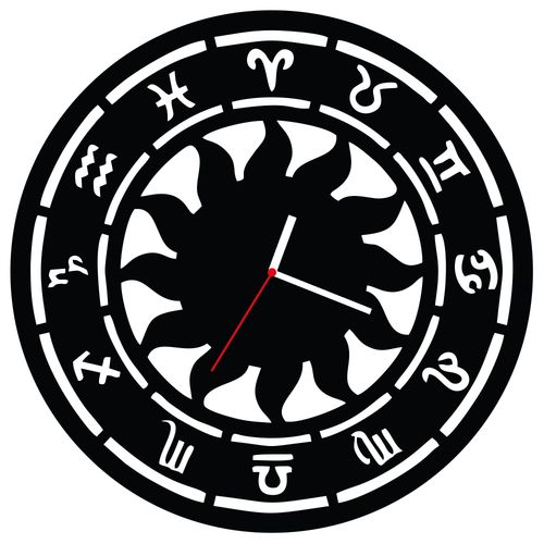 ZEGAR ŚCIENNY ZNAKI ZODIAKU 38cm M 165.10 na Arena.pl