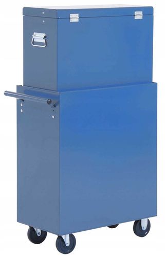 Wózek Narzędziowy 16 Szuflad 61,5 x 33 x 113 cm - Niebieski na Arena.pl