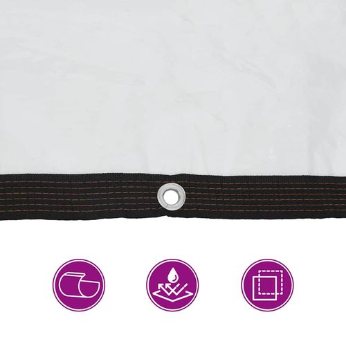 Przezroczysta plandeka z oczkami 10x12 m Polietylen na Arena.pl