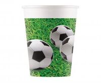 kubeczki papierowe footbal party 200ml 8 szt