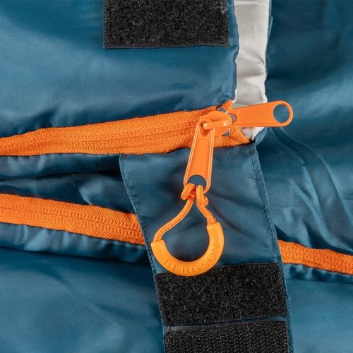 Śpiwór prostokątny Bergson Square 200 EZ Plus niebieski 2w1 Zamek Prawy na Arena.pl