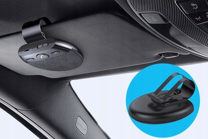 ZESTAW GŁOŚNOMÓWIĄCY DO AUTA BLUETOOTH DLA KIEROWCY DO SAMOCHODU zdjęcie 4