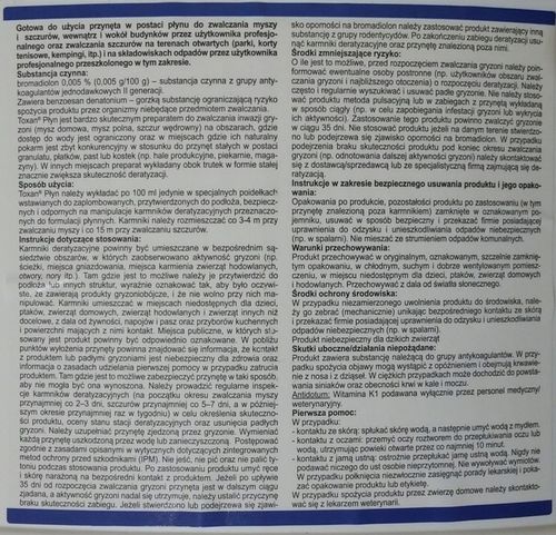 Toxan płyn 3L trutka myszy szczury gryzonie na Arena.pl
