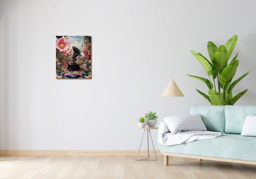 Obraz 40x50cm Gramofon w Kwiatach na Arena.pl
