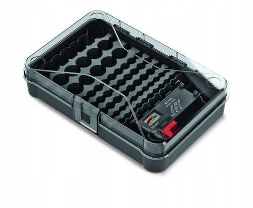 ORGANIZER NA BATERIE BATTERY BOX POJEMNIK KOSZYK NA BATERIE 85 SZT + TESTER na Arena.pl