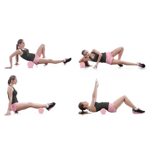 Roller wałek do ćwiczeń EVA NS-963 różowy zdjęcie 7