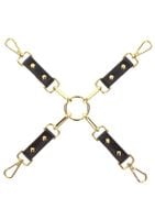 studded hogtie black
