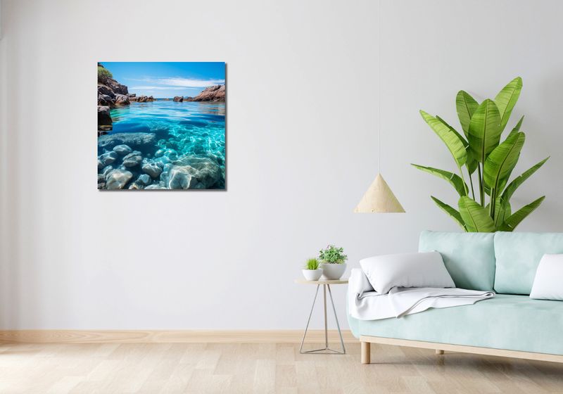 Obraz 70x70cm Krystaliczna Woda zdjęcie 2