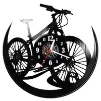 Zegar ścienny z płyty winylowej Rower 220.14