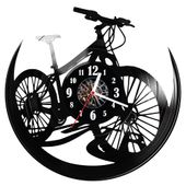 Zegar ścienny z płyty winylowej Rower 220.14