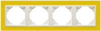 Efapel animato ramka 4-krotn zółty lodowy 90940 trg