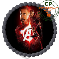 Opłatek na tort Avengers