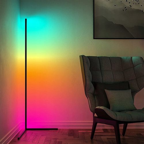 LAMPA NAROŻNA PODŁOGOWA STOJĄCA LED RGB PILOT APKA na Arena.pl