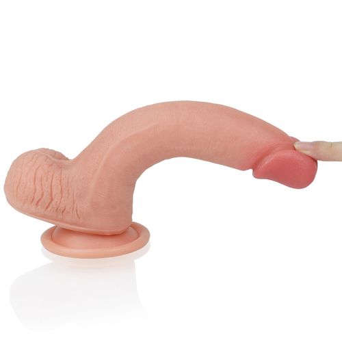 8'' Dual Layered Platinum Silicone Cock na Arena.pl
