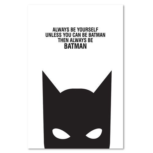 Obraz na płótnie – Canvas, Bądź sobą 60x90 na Arena.pl