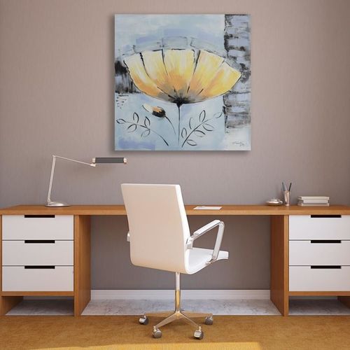 Deco Panel, Żółty kwiat 40x40 na Arena.pl
