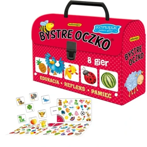 KUFEREK BYSTRE OCZKO - Zetaw edukacyjny, ADAMIGO na Arena.pl