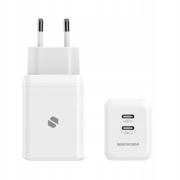 Spacecase Usb Charger 45W Gan Sc007W White zdjęcie 3