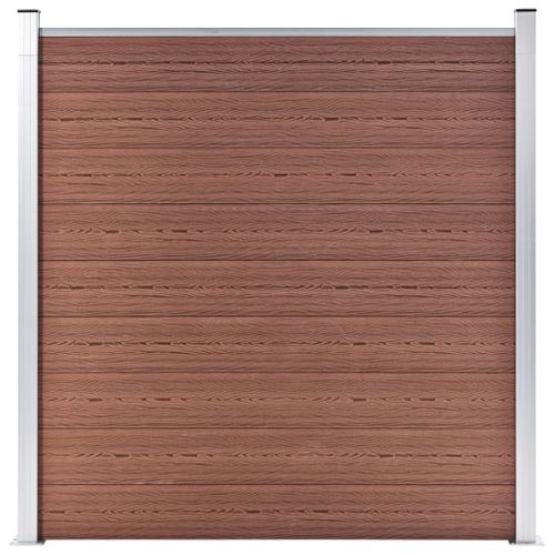 OGRODZENIE PŁOT DO OGRODU WPC BRĄZOWE 1737x186cm na Arena.pl