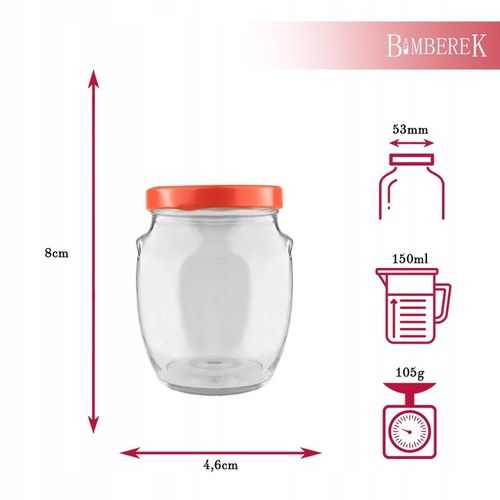 20x POJEMNIKI NA DESERY 150ml Słoik SZKLANY AMFORA Na Deserki Do na Arena.pl