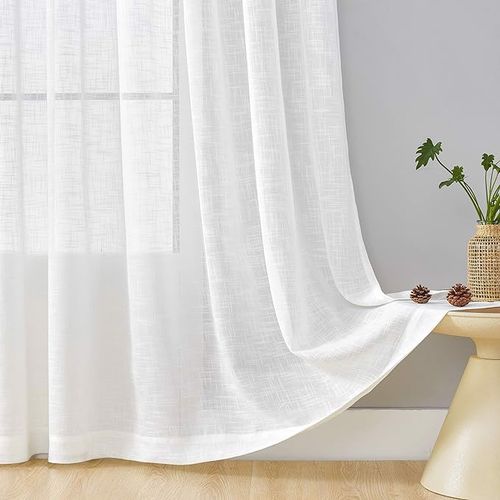 Zasłona Półprzezroczysta Biała 127x175cm 2szt na Arena.pl