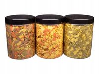 Zestaw 3 karm Glopex w pojemnikach 1000 ml Basic Eigelb i Vegetal mix