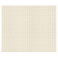 Koc obciążeniowy, kremowy, 220x260 cm, 11 kg, tkanina