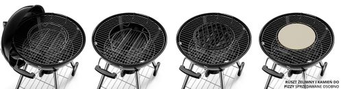Gril węglowy KOLER EMBER C1 duży okrągły termometr popielnik na Arena.pl