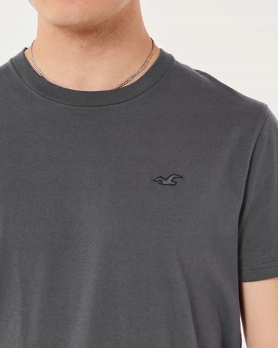 t-shirt HOLLISTER Abercrombie&Fitch koszulka L grafitowy na Arena.pl