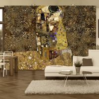 Fototapeta - Inspiracja Klimtem: Złoty pocałunek 300x210