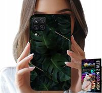 ETUI DO SAMSUNG GALAXY A22 5G - ELEGANCKIE LIŚCIE MODNE WZORY NA CASE