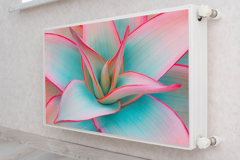 Osłona MAGNETYCZNA Grzejnika Liście Agawy Natura Dekoracja 90cm x 60cm zdjęcie 4