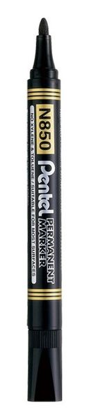 MARKER PERMANENTNY Pentel N850 okrągły CZARNY 12x zdjęcie 2