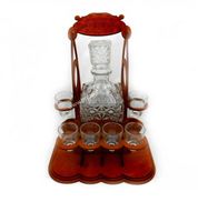 stojak ażur karafka + kieliszki | 180 1477