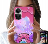 ETUI DO OPPO RENO10 PRO 5G - SŁODKIE DONUTY Z LUKREM W TLE + FOLIA