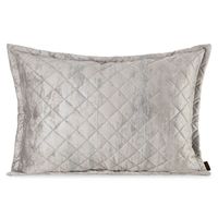 Poszewka Blink 43 50x70 cm beżowo srebrna welwet geometryczne pikowanie