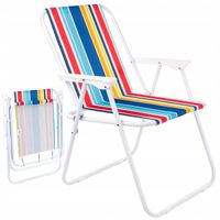 KRZESŁO PLAŻOWE TURYSTYCZNE FOTEL LEŻANKA SKŁADANY OGRODOWY NA RYBY CAMPELA